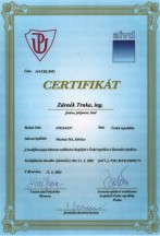 Certifikát.
