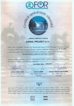 Certifikát.